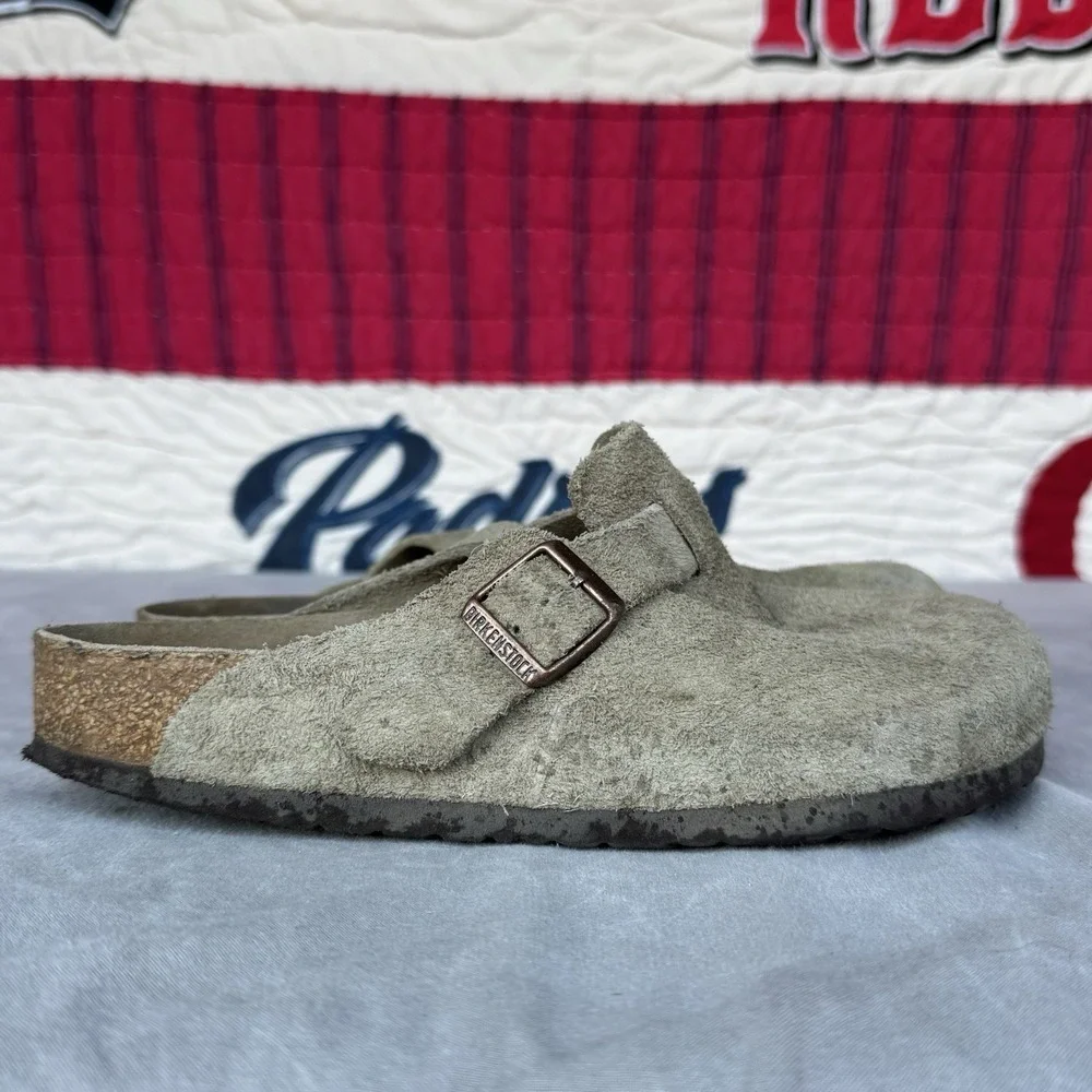 Size 39/W8/M6 - Birkenstock Boston‎ Mule Bone Sandals SFB